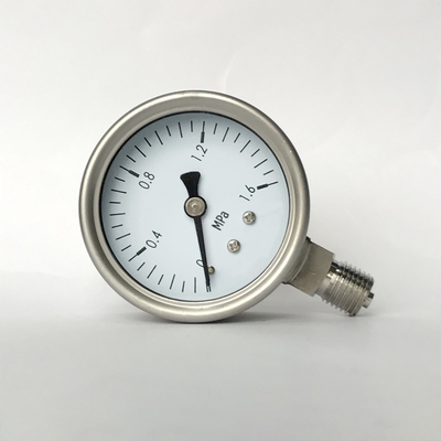 گیج فشار شیمیایی جهت شعاعی 1.6 مگاپاسکال 63 میلی متر 316 SS مرطوب
