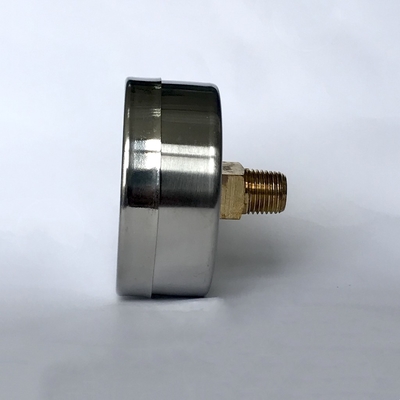 PT NPT G BSP فشار سنج فولاد ضد زنگ 63 میلی متر فشار سنج 160 Psi