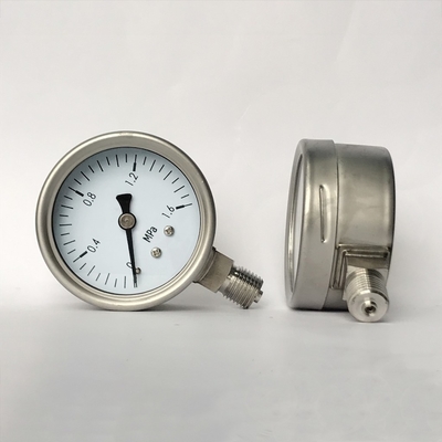 گیج فشار شیمیایی جهت شعاعی 1.6 مگاپاسکال 63 میلی متر 316 SS مرطوب